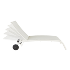 Espreguiçadeira Alumínio  Lyra 95x63x207cm  Cinza Naterial