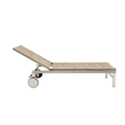 Espreguiçadeira Alumínio  Menorca 36x65x195cm Marrom Naterial