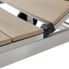 Espreguiçadeira Alumínio  Menorca 36x65x195cm Marrom Naterial