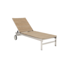 Espreguiçadeira Alumínio  Menorca 36x65x195cm Marrom Naterial