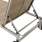 Espreguiçadeira Alumínio  Menorca 36x65x195cm Marrom Naterial