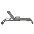 Espreguiçadeira Alumínio  Odyssea 87.5x64x222cm Cinza Naterial