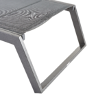 Espreguiçadeira Alumínio  Odyssea 87.5x64x222cm Cinza Naterial