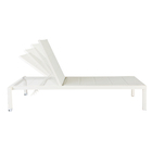 Espreguiçadeira Alumínio Aquila 102x65x199cm Branco Naterial
