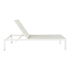 Espreguiçadeira Alumínio Aquila 102x65x199cm Branco Naterial
