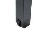 Espreguiçadeira Alumínio Aquila 199x65cm Cinza Escuro Naterial