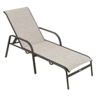 Espreguiçadeira Alumínio Cannes 52x72x193cm Marrom Portinaty