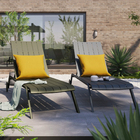 Espreguiçadeira Alumínio Dobrável 4 Posições Idaho 33x69x205cm Cinza Naterial