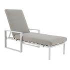 Espreguiçadeira Alumínio 5 Posições Las Vegas 53x66x182cm Cinza Naterial