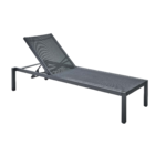 Espreguiçadeira Alumínio 4 Posições Lyra Beta Cinza 103x75x200cm Naterial