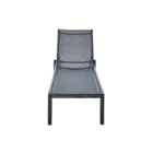 Espreguiçadeira Alumínio 4 Posições Lyra Beta Cinza 103x75x200cm Naterial