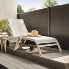 Espreguiçadeira Alumínio Dobrável 4 Posições Lyra 95x63x207cm Branco Naterial