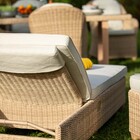 Espreguiçadeira Alumínio Medena 94x69x200cm Bege e Branco Naterial