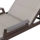 Espreguiçadeira Alumínio Odyssea Marrom 4 Posições Naterial