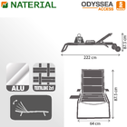 Espreguiçadeira Alumínio Odysseia Cinza Naterial