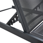 Espreguiçadeira Alumínio 4 Posições Persea Cinza 35,2x78x196,5cm Naterial