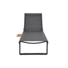 Espreguiçadeira Alumínio 4 Posições Persea Cinza 35,2x78x196,5cm Naterial