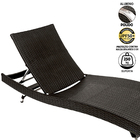 Espreguiçadeira Bona Em Alumínio, Fibra Sintética Com 6 Regul