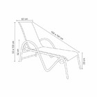 Espreguiçadeira Búzios Grafite