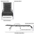 Espreguiçadeira Catar 2 Unidades Em Aluminio E Fibra Com Regu