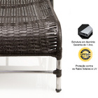 Espreguiçadeira Catar Esteira De Alumínio Para Piscina E Jard