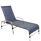 Espreguiçadeira Catar Esteira De Alumínio Para Piscina E Jard