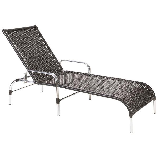 Espreguicadeira Catar Piscina Jardim Varanda Aluminio Tabaco Leroy Merlin