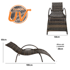 Espreguiçadeira Copacabana - Tabaco