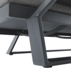 Espreguiçadeira de Alumínio 4 Posições Axion Cinza Escuro 79x85x197cm Naterial