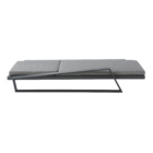 Espreguiçadeira de Alumínio 4 Posições Axion Cinza Escuro 79x85x197cm Naterial