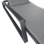 Espreguiçadeira de Alumínio 4 Posições Axion Cinza Escuro 79x85x197cm Naterial