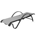 Espreguiçadeira De Alumínio Breeze Cinza Claro