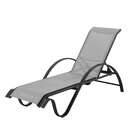 Espreguiçadeira De Alumínio Breeze Cinza Claro