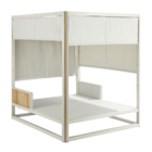 Espreguiçadeira de Alumínio 4 Posições Elani Bege 221x180x216cm Naterial