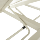 Espreguiçadeira de Alumínio 4 Posições Elani Bege 221x180x216cm Naterial