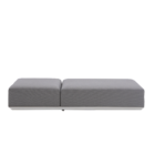 Espreguiçadeira de Alumínio 5 Posições Neptune Cinza 35x75x200cm Naterial