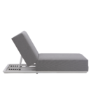 Espreguiçadeira de Alumínio 5 Posições Neptune Cinza 35x75x200cm Naterial