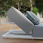 Espreguiçadeira de Alumínio 5 Posições Neptune Cinza 35x75x200cm Naterial