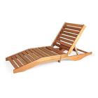 Espreguiçadeira De Madeira Dobrável/reclinável Verano - Natur