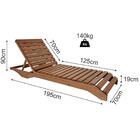 Espreguiçadeira De Madeira Ipanema Entalharte