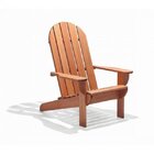 Espreguiçadeira De Madeira Maciça Adirondack Michigan Com Pes