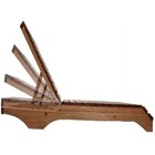 Espreguiçadeira De Madeira Piscina Com Colchonete