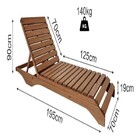 Espreguiçadeira De Madeira Piscina Com Colchonete