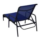 Espreguiçadeira De Piscina Aluminio Tela Sling Reclinável