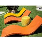 Espreguiçadeira De Piscina Praia Aluminio E Fibra