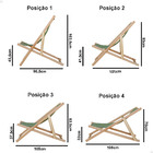 Espreguiçadeira Dobrável Black Envernizada Madeira Maciça - F