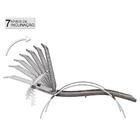 Espreguiçadeira Em Aluminio E Fibra Ipanema Reclinavel 3 Unid