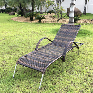 Espreguicadeira Em Aluminio Reclinavel Piscina Junco Rattan Jardina Leroy Merlin