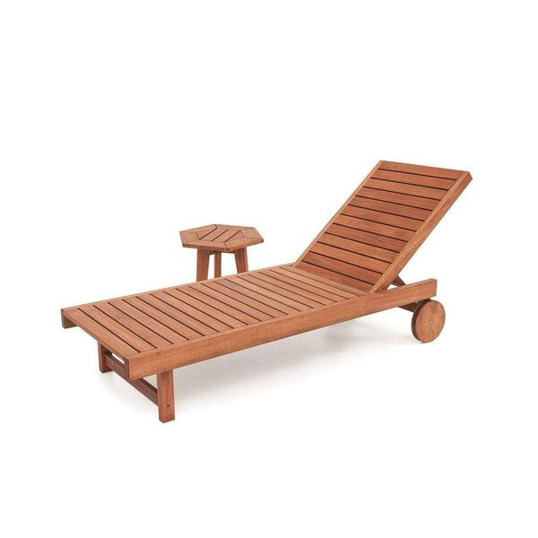 Espreguiçadeira Em Madeira Maciça Casa E Jardim Com Mesa De C