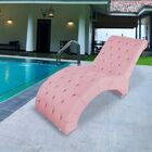 Espreguiçadeira Estofada Relaxante Descanso Veludo Joana Rosê